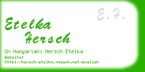 etelka hersch business card